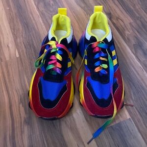 Rainbow Fashion Ok Sneakers Women’s Size 6.5